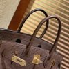 2837d6b3fb3c8d2.jpg 爱马仕 Birkin 30cm 巧克力 南非进口鸵鸟皮 顶级手缝工艺 金扣