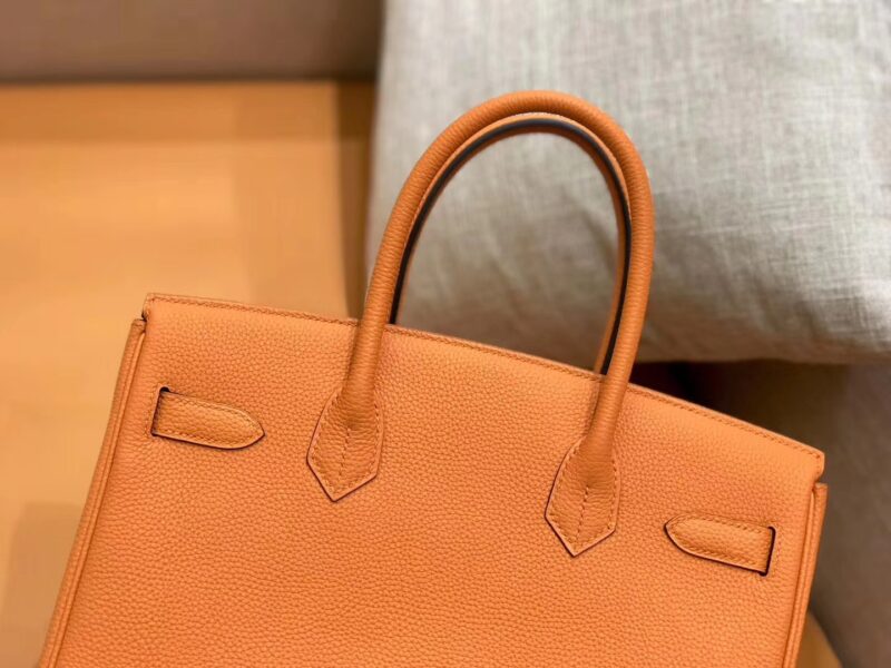 爱马仕 新增现货 birkin 铂金包 经典橙 德国进口小牛皮 金扣 30cm - Image 5