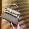 2852c0d7c461563.jpg 爱马仕 MiniKelly 迷你凯莉 大象灰 德国掌纹牛皮 原版蜜蜡 全手工缝制 2代 19cm