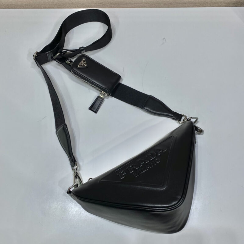 Prada斜跨包1BH190黑色免检版 - Image 3