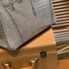 爱马仕 Birkin 30cm 巴黎灰 组合 一级湾鳄 鳄鱼皮 臻品级别