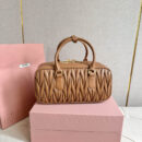 miumiu缪缪*5BB148保龄球包袋焦糖色免检版