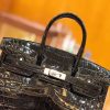 爱马仕 Birkin 25cm 经典黑 尼罗鳄鱼皮 银扣 原版蜜蜡线 顶级手缝 现货