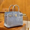 爱马仕 Birkin 30cm 北方蓝 银扣 一级皮 尼罗鳄鱼皮 臻品级别