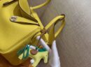 爱马仕 Lindy 26cm 那不勒斯黄 Togo小牛皮 银扣 原版蜜蜡线 顶级手工缝制