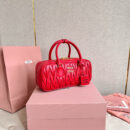 miumiu缪缪*5BB148保龄球包袋红色免检版