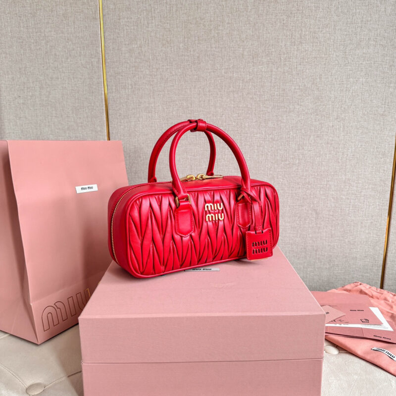miumiu缪缪*5BB148保龄球包袋红色免检版 - Image 3