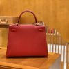 爱马仕 Kelly 28cm 中国红 金扣 Epsom掌纹牛皮 全手工缝制 臻品级别