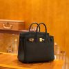 爱马仕 Birkin 25cm swift 牛皮 经典黑 金扣 全手工缝制