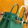 爱马仕 Birkin 30cm 丝绒绿 Togo小牛皮 金扣 原版蜜蜡线 顶级手工缝制