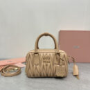 miumiu缪缪TooPretty系列5BB123保龄球手袋棕色