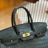 爱马仕 Birkin 35cm 鳄鱼皮 铁灰 金扣 全手工缝制