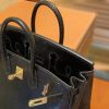 爱马仕 Birkin 25cm 经典黑 野生蜥蜴巨蜥 奢侈尖端 金扣