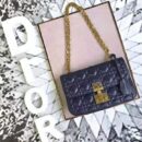 M5819 Dior Addict柳钉包 藤格纹铆钉 翻盖链条 迪奥小方包 黑色