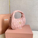 miumiu缪缪*Matelasse系列5BC125手袋浅粉色免检版