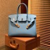 30faed650a7c54a.jpg 爱马仕 Birkin铂金包 北方蓝 德国小牛皮 进口原料 顶级手工缝制 金扣 30cm