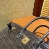 3105e03890e891c.jpg 爱马仕 Birkin铂金包 锡器灰 一级皮 美洲鳄鱼 进口原料 顶级手缝工艺 25cm