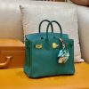 爱马仕 Birkin 铂金包 森林绿 掌纹牛皮 金扣 30cm 高订版本