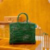 爱马仕 Birkin 25cm & 30cm 一级尼罗鳄鱼皮 67祖母绿 高定工序版本 全手工缝制
