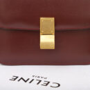 Celine*ClassicBox系列192523酒红色免检版