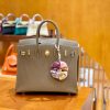 爱马仕 Birkin 铂金包 大象灰 掌纹牛皮 金扣 30cm 高订版本