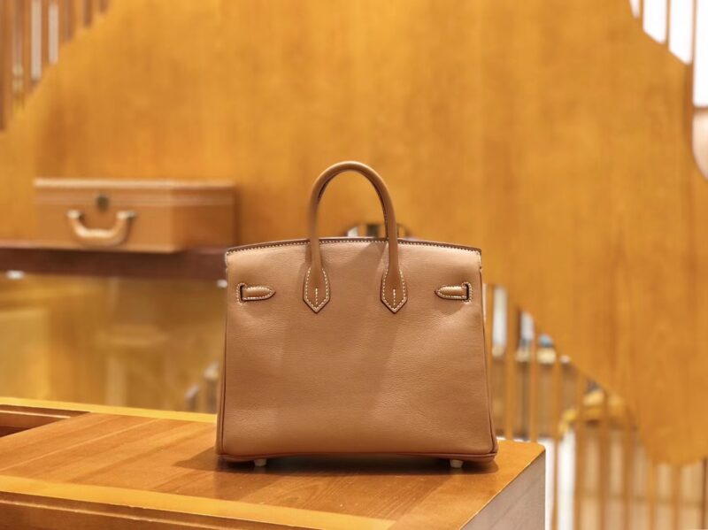 爱马仕 Birkin 25cm 金棕 swift牛皮 金扣 原版蜜蜡线 顶级手工缝制 - Image 2