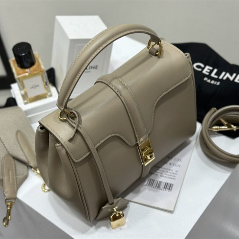 Celine*Cles16系列手袋188003褐色免检版 - Image 6