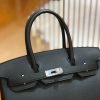 3324baf1b797baf.jpg 爱马仕 Birkin 30cm 经典黑 Epsom掌纹小牛皮 银扣 原版蜜蜡线 顶级手工缝制