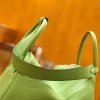 爱马仕 Lindy 30cm 牛油果绿 Togo牛皮 银扣 原版蜜蜡线 顶级手缝 现货