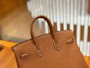 爱马仕 Birkin 25cm 金棕色 Togo小牛皮 金扣 原版蜜蜡线 顶级手工缝制