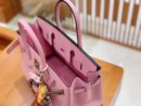 爱马仕 Birkin 30cm 锦葵紫 Togo小牛皮 银扣 原版蜜蜡线 顶级手工缝制