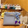 340784c64ba56c1.jpg 爱马仕 Kelly 凯莉包 掌纹牛皮 冰川蓝 银扣 28cm 全手工 现货