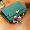 爱马仕 Mini Kelly迷你凯莉 丝绒绿 Epsom掌纹皮 臻品级别 1代 金扣 22cm