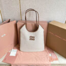 miumiu缪缪*IVY系列5BG231限定款Tote包帆布免检版