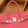爱马仕 新增现货 birkin 铂金包 唇膏粉 德国进口小牛皮 银扣 30cm