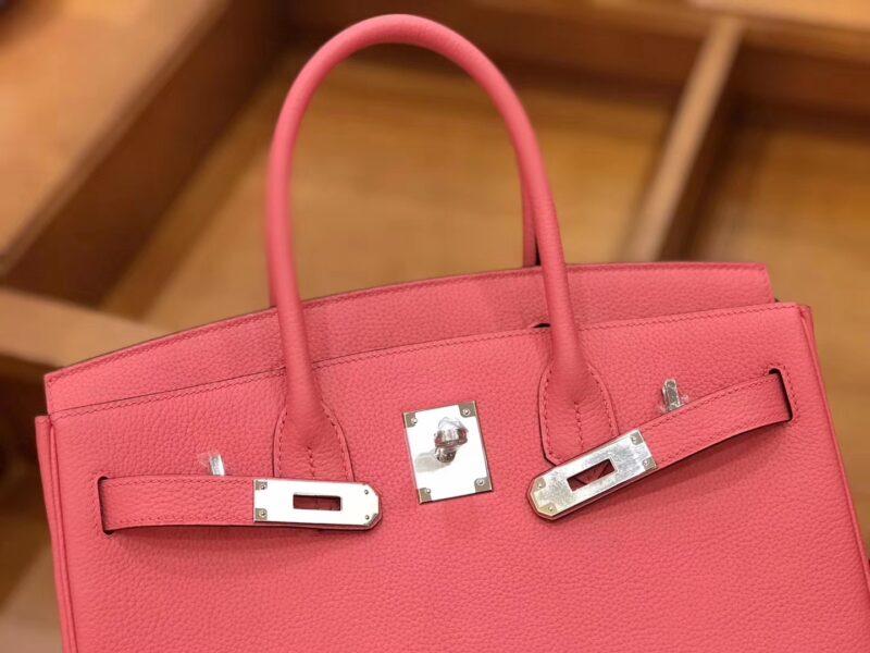 爱马仕 新增现货 birkin 铂金包 唇膏粉 德国进口小牛皮 银扣 30cm - Image 6