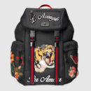 429037 GUCCI 古驰 Techpack 刺绣装饰 双肩背包 黑色