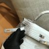 爱马仕 Kelly 25cm 喜马拉雅 一级鳄鱼皮 银扣 原版蜜蜡线 顶级手工