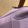 爱马仕 Lindy琳迪包 薰衣草紫 德国进口togo牛皮 全手工缝制 银扣 30cm