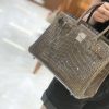 351dee6896abca4.jpg 爱马仕 新增现货 birkin 铂金包 斑鸠灰 一级鳄鱼皮 30cm
