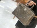 爱马仕 新增现货 birkin 铂金包 斑鸠灰 一级鳄鱼皮 30cm