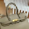 爱马仕 Birkin 30cm 斑鸠灰 Togo小牛皮 金扣 原版蜜蜡线 顶级手工缝制