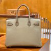 爱马仕 Birkin 铂金包 斑鸠灰 鳄鱼皮拼德国togo牛皮 全手工缝制 金扣 30cm