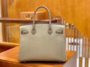 爱马仕 Birkin 铂金包 斑鸠灰 鳄鱼皮拼德国togo牛皮 全手工缝制 金扣 30cm