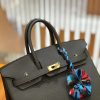 爱马仕 Birkin 25cm 锡器灰 Togo小牛皮 金扣 原版蜜蜡线 顶级手工缝制