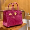 363680012c90c0c.jpg 爱马仕 Birkin 30cm 一级尼罗鳄鱼皮 J5天方夜谭紫 高定工序版本 全手工缝制