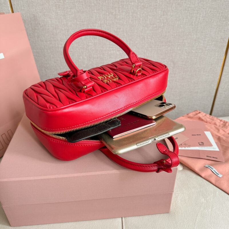 miumiu缪缪*5BB148保龄球包袋红色免检版 - Image 9