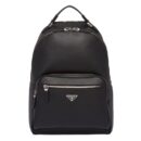 2VZ032 Prada男包 Saffiano十字纹牛皮 三角徽标 Prada双肩背包 黑色