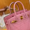 爱马仕 Birkin 30cm 樱花粉 金扣 尼罗 两点 鳄鱼皮