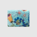 466492 GUCCI Unskilled Worker GG Marmont系列 彩绘花卉印花 卡片夹